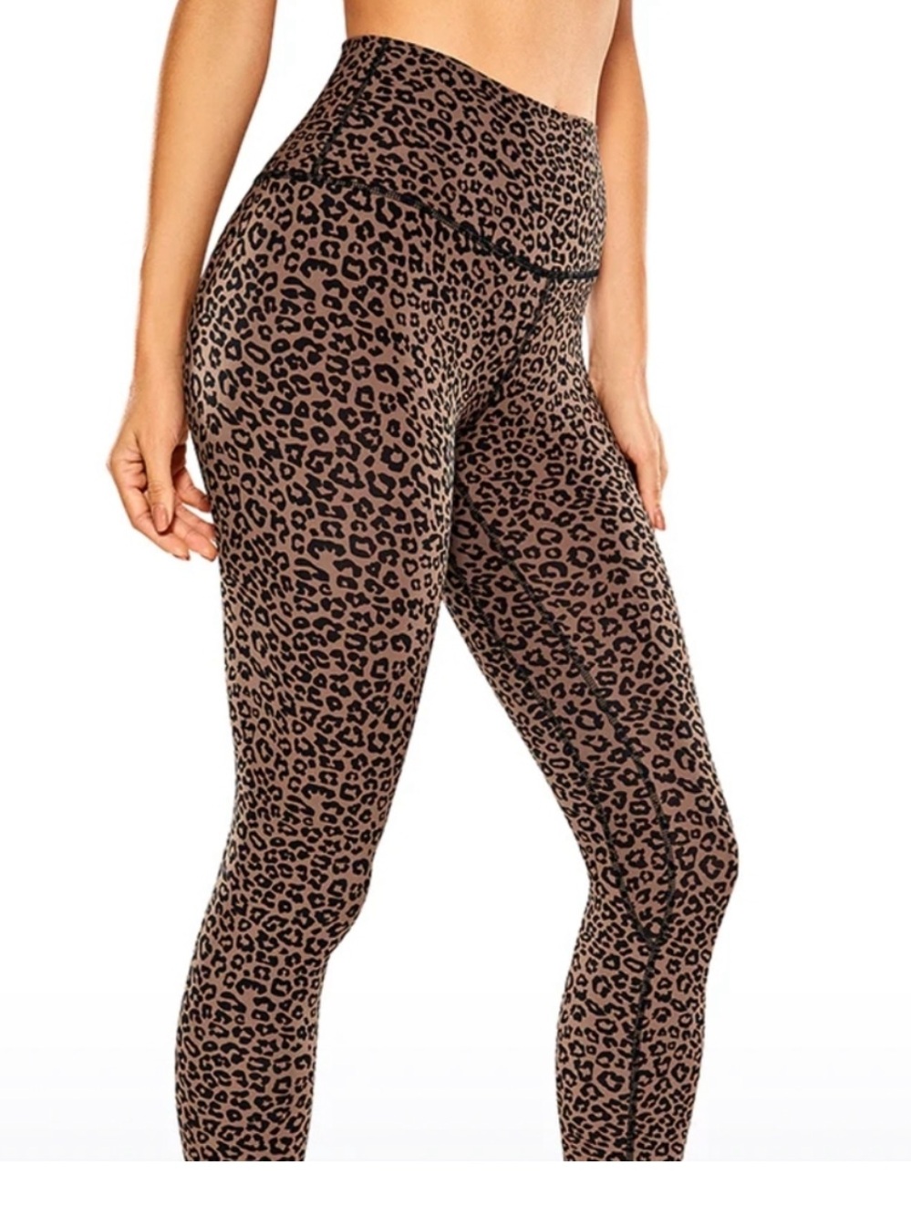CRZ YOGA Naked Feeling Leopard High-Waist Performance Leggings